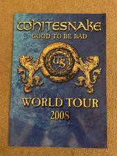 Whitesnake Good to be Bad World Tour 2008 Live Programme
