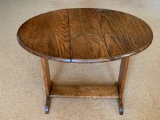 Antique Oak Small OVAL Drop