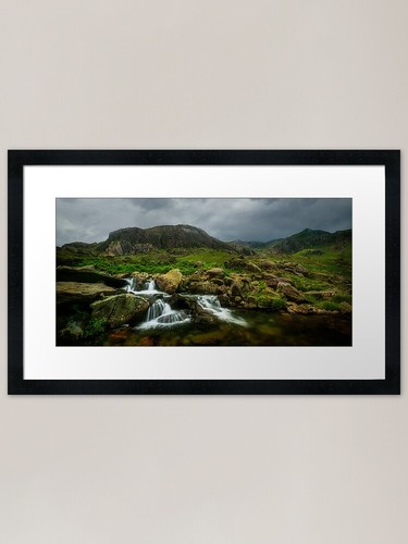Snowdon nant framed art print - snowdon,