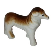 Vintage miniature dog ceramic - miniature,