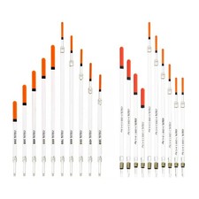 20 x Assorted Loaded & Unloaded Waggler Floats Clear Coarse Match Fishing Tackle