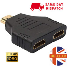 ✅HDMI Male To Dual Twin HDMI Female 2 to 1 Way Splitter Adapter Cable For HD TV✅