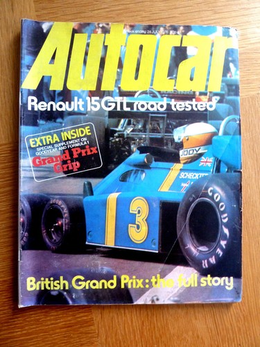 Autocar magazine july - autocar, 1976