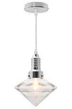 Modern diamond glass shade - diamond,