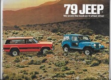 1979 Jeep 4x4 vehicles brochure: Jeep CJ-5, CJ-7, Cherokee, Wagoneer & Pickup