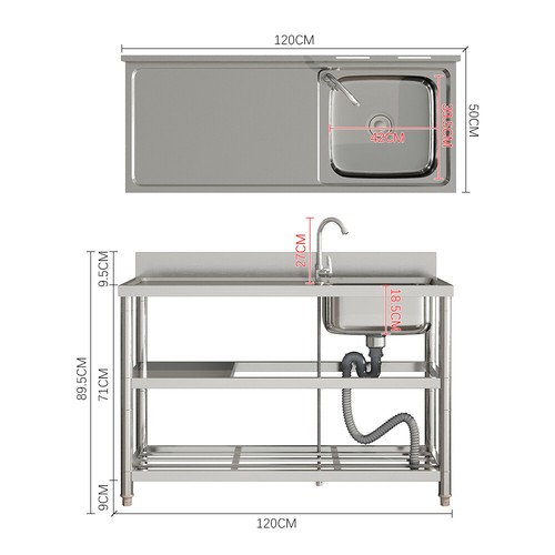 Stainless steel single double - steel,