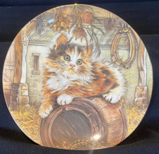 Vintage Hamilton Collection "COUNTRY KITTY" Kitten Classics Decorative Plate