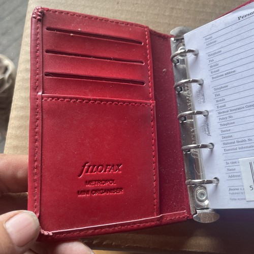 Filofax pocket size red - pocket,