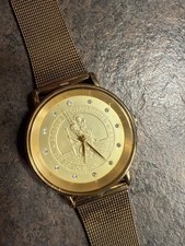 Brooks & Bentley Watch gold tone st Christopher Watch 