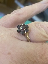 Antique Garnet Flower Cluster