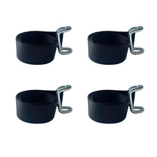 Black bottom strap - black, x4
