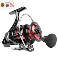 2000-7000 Size Max Drag 12KG Red Black EVA Knob Spinning Reels Metal Spool Reel 