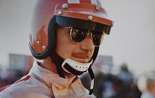 Jo Siffert 1936~1971, Fabulous 18x12 Inches  Helmet Portrait Photograph