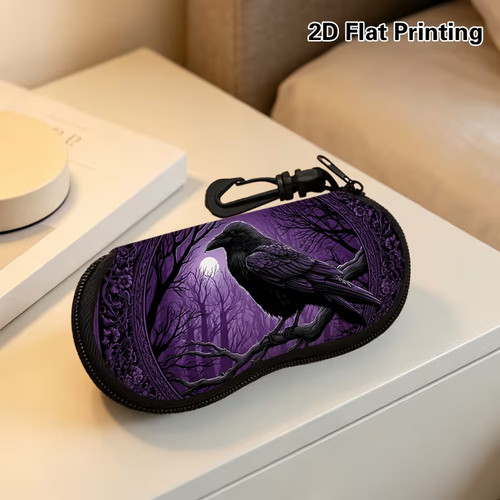 Gothic crow raven purple - gothic,