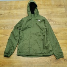 The North Face Dryvent Rain Coat Jacket Boys XL Green Outdoor Waterproof