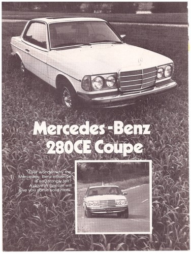 Mercedes benz 280ce - '78,