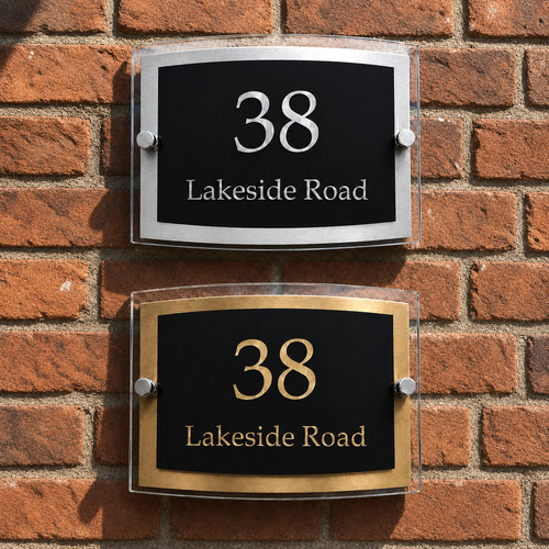 House number plaques - house,