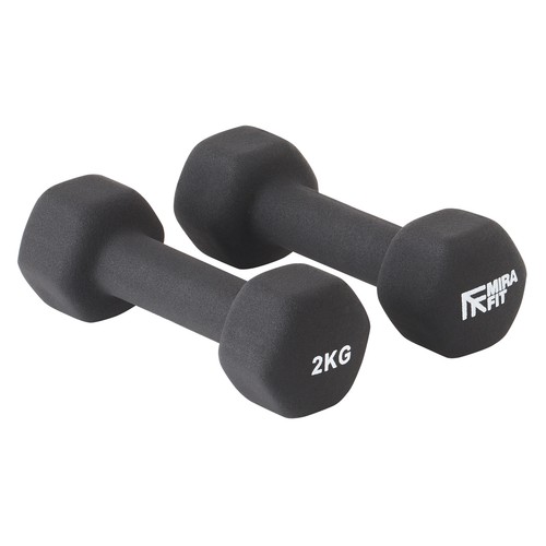 Mirafit 2kg hex dumbbells - x,