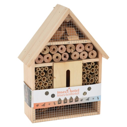 Wooden insect bug hotel - wooden,