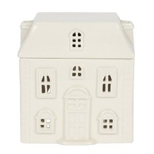 White ceramic house - oil, burner