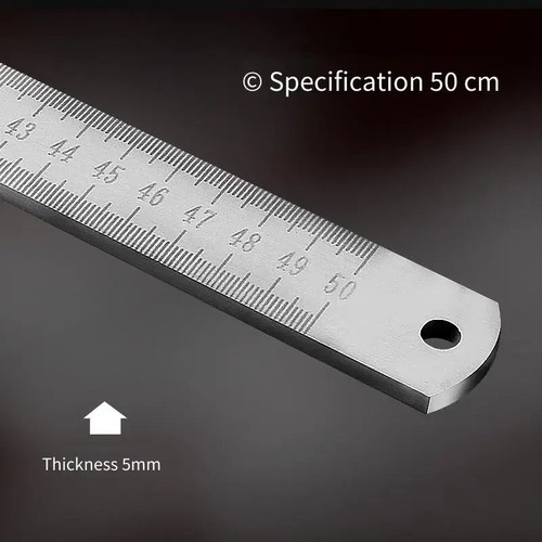 Stainless steel 50cm metric - stainless,