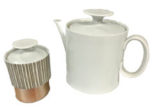 Thomas Teapot Sugar Bowl White  China Vintage 1970 period