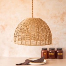 Wicker Ceiling Light Shade Pendant 29cm