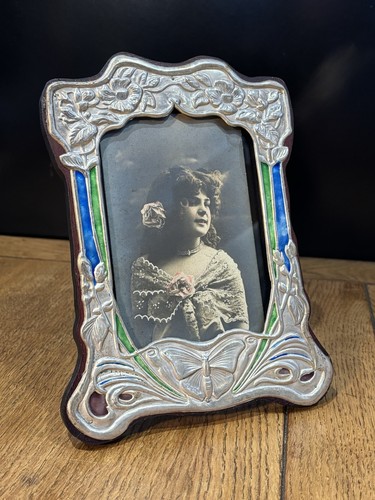 Art noveau style silver photo - art,