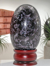 110mm INDIGO GABBRO Lingam