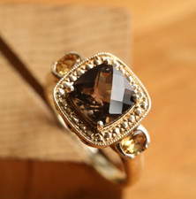 9ct Solid Yellow Gold Smoky