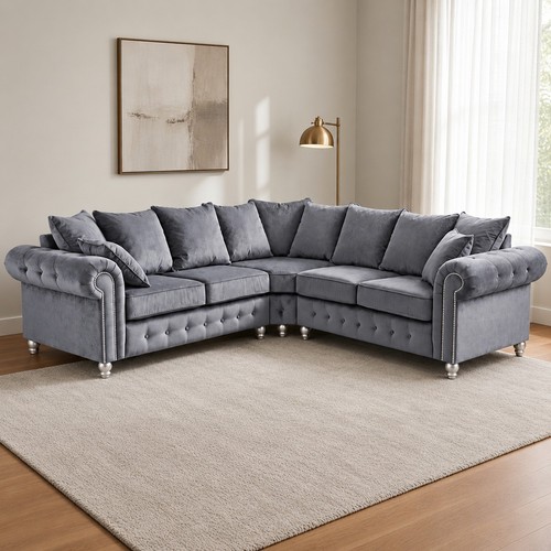 Corner sofa seated couch - seated,