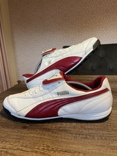 Puma Esito Classic White Leather Astro Turf Football Boots Trainers Size UK 12