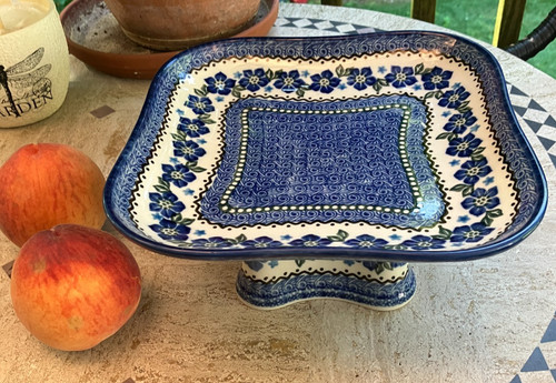 Polish pottery square - polish, pedestal