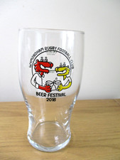 Glass PINT Wymondham Rugby