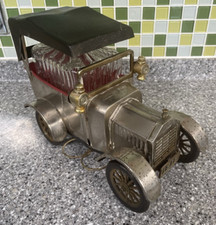 Musical Music Box Decanter 1918 Model T Ford Car Liquor Bar Whiskey Wind Up