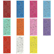 Pastel Peel Offs - *Flowers* - Colourful stickers for card-making  BOGOF