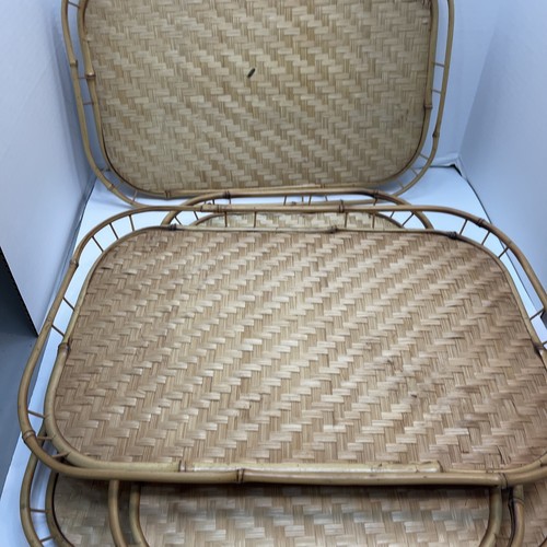 Vtg wicker rattan woven - wicker,