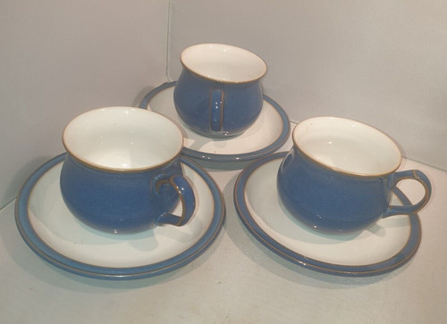 Denby imperial blue tea cups - cups, &