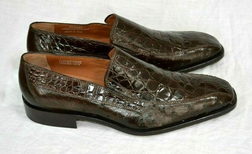 Genuine aligator ostrich shoes - aligator-ostrich,