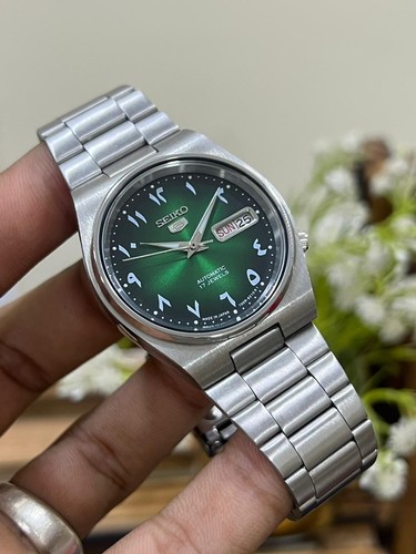 Seiko automatic arabic green - seiko,