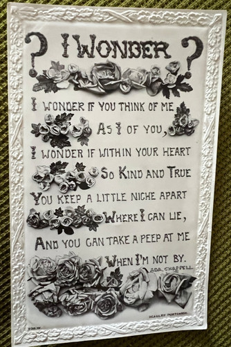 Antique edwardian postcard - antique,