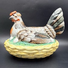 Antique Staffordshire Hen