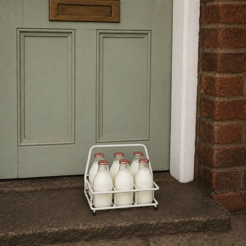 Vintage 70s milk - vintage, bottle