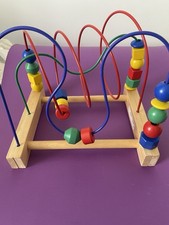 Ikea wooden bead maze toy 