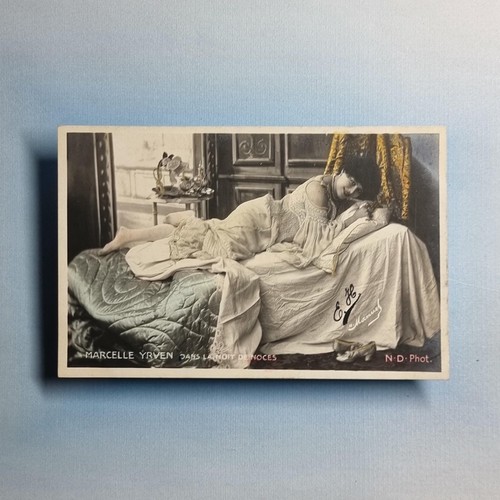French opera singer postcard - singer,
