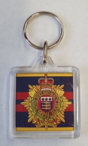 Acrylic military key ring - key,