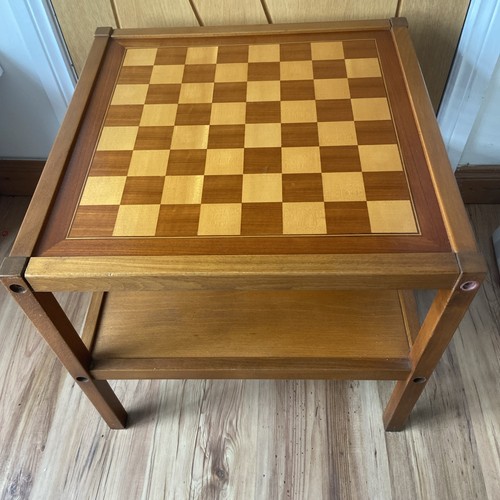 Teak chess coffee table mid - teak,