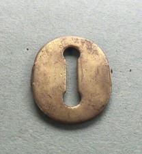 Antique brass escutcheon - brass,