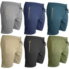 Mens Plain Fleece Shorts