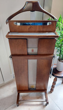 Vintage Corby of Windsor valet stand, suit hanger, trouser press on wheels
